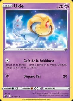 Uxie card in Spanish