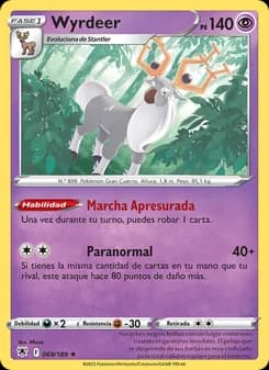 Wyrdeer card in Spanish