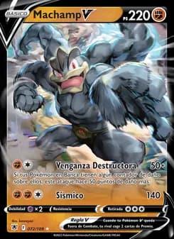 Machamp V card in Spanish