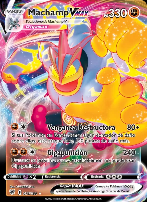 Machamp VMAX card in Spanish