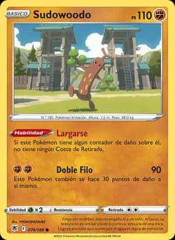 Sudowoodo card in Spanish