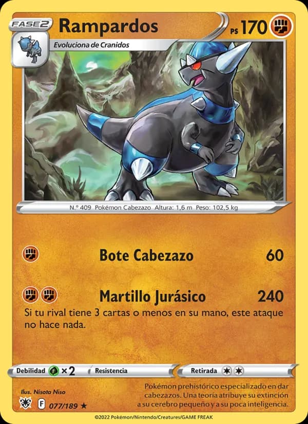 Rampardos card in Spanish