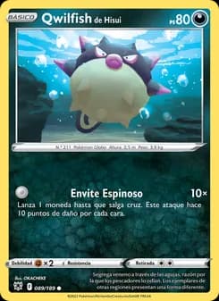 Qwilfish de Hisui card in Spanish