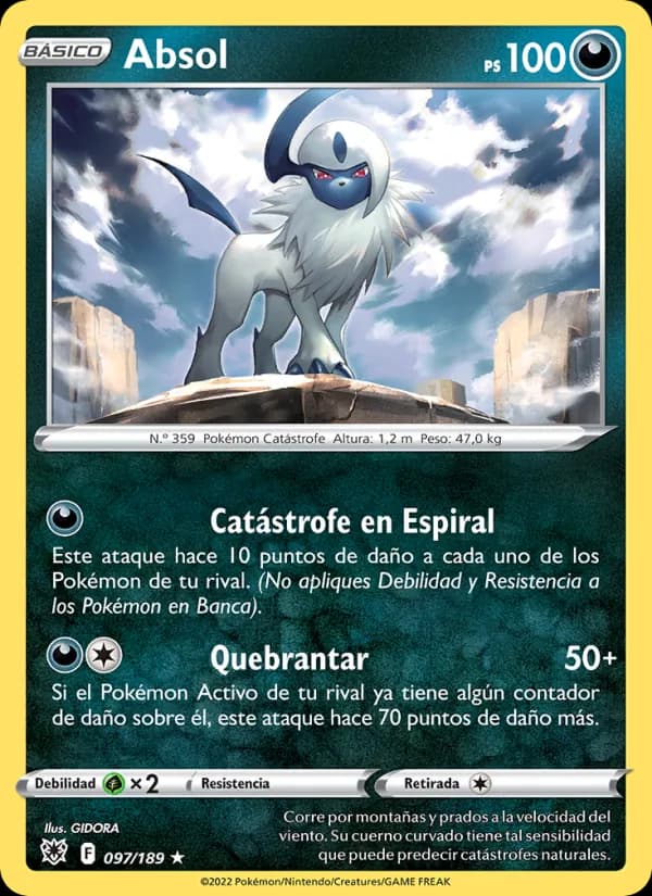 Absol card in Spanish