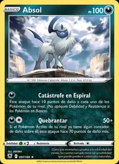 Absol card in Spanish