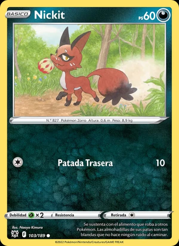 Nickit card in Spanish