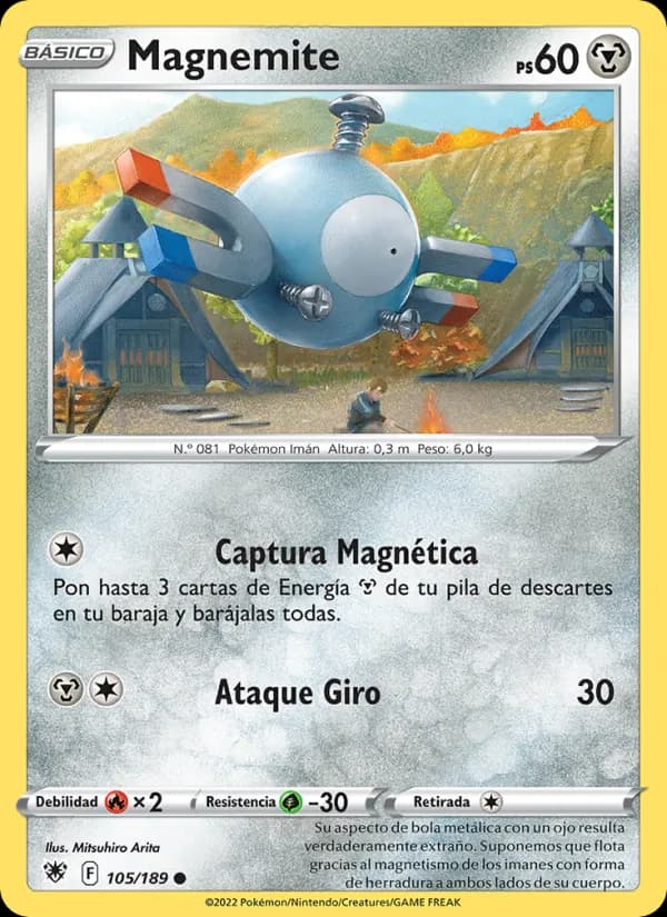 Magnemite card in Spanish