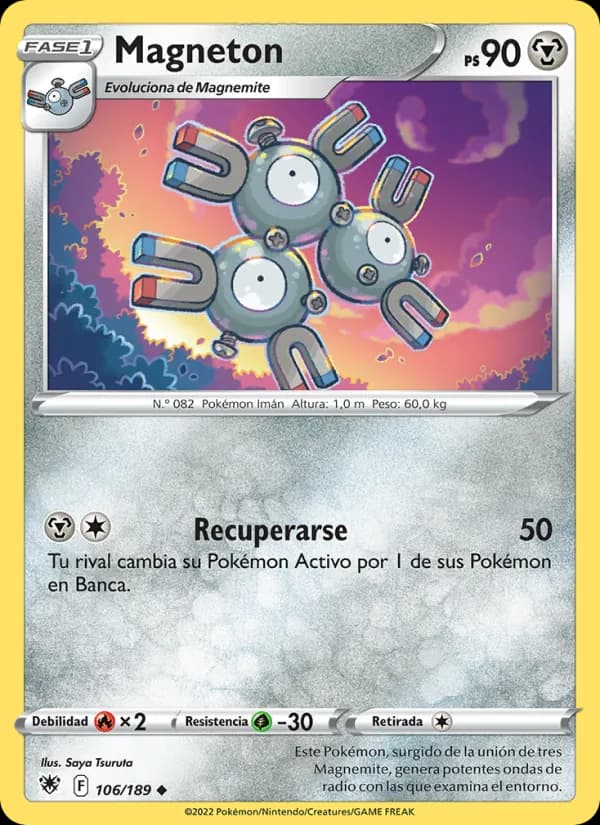 Magneton card in Spanish