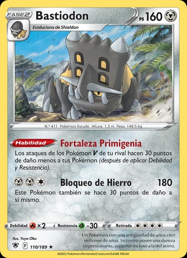 Bastiodon card in Spanish