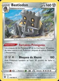 Bastiodon card in Spanish