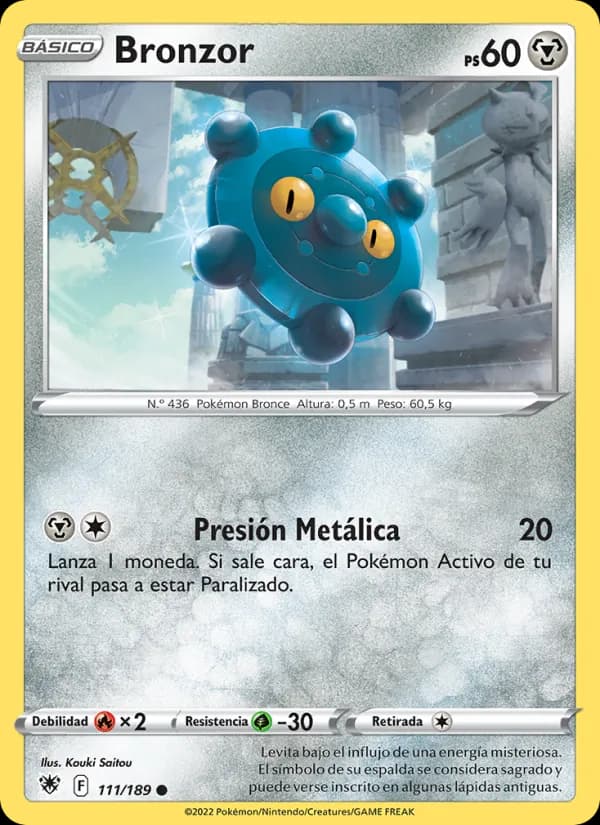 Bronzor card in Spanish