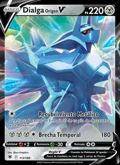 Dialga Origen V card in Spanish