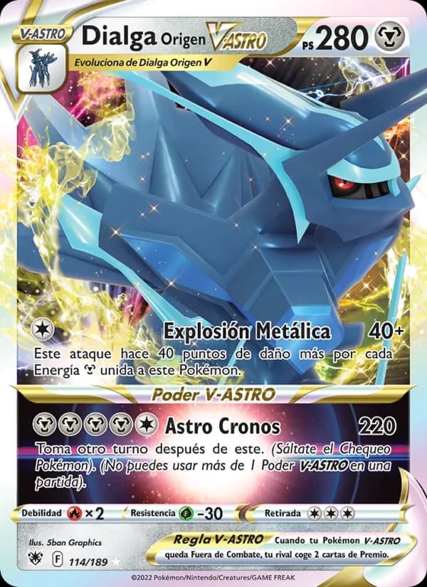 Dialga Origen V-ASTRO card in Spanish