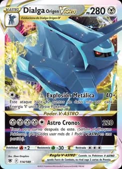 Dialga Origen V-ASTRO card in Spanish