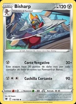 Bisharp card in Spanish