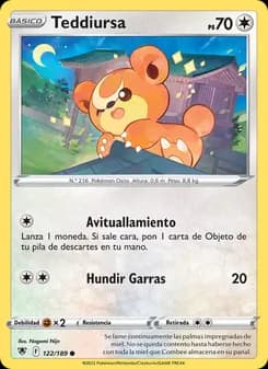 Teddiursa card in Spanish