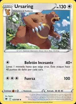 Ursaring card in Spanish