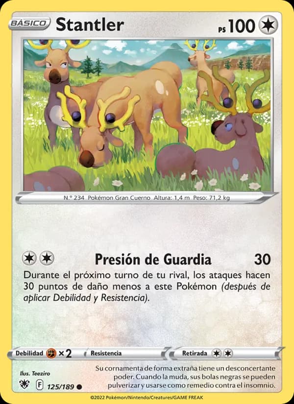 Stantler card in Spanish