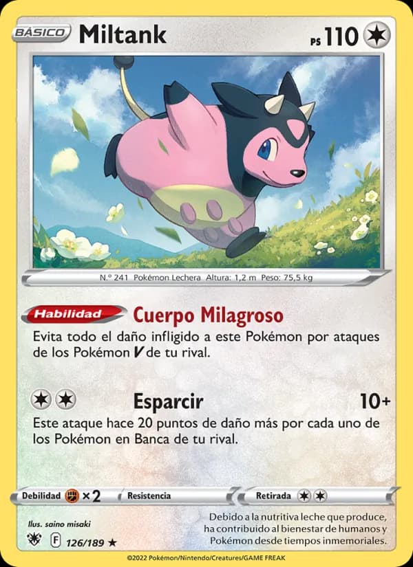 Miltank card in Spanish