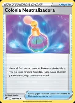 Colonia Neutralizadora card in Spanish