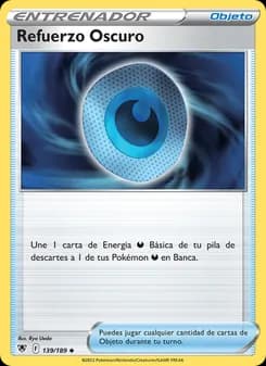 Refuerzo Oscuro card in Spanish