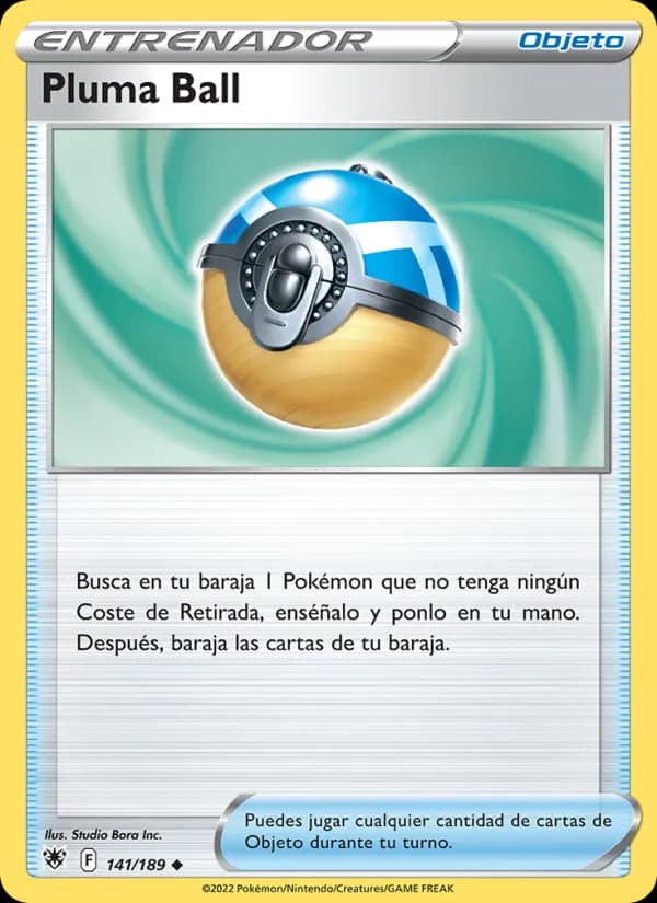 Pluma Ball card in Spanish