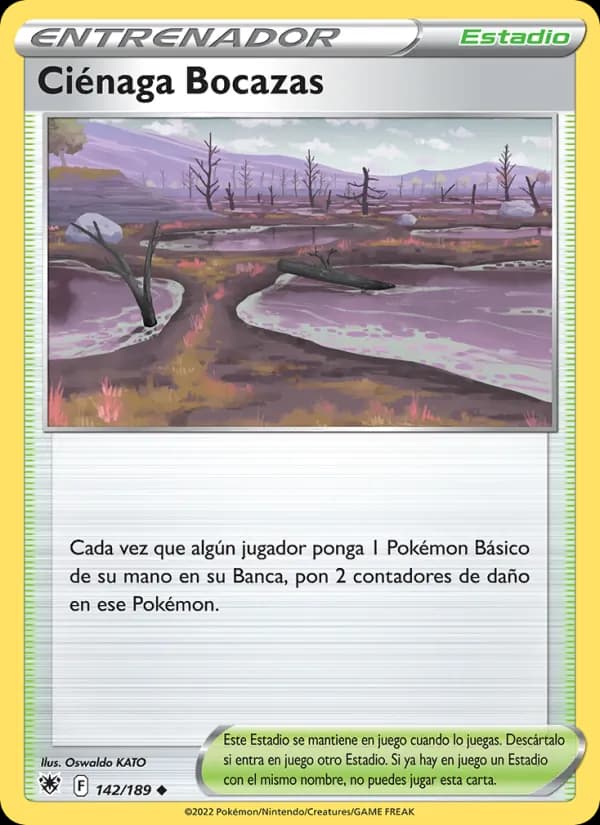 Ciénaga Bocazas card in Spanish