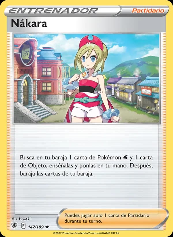 Nákara card in Spanish