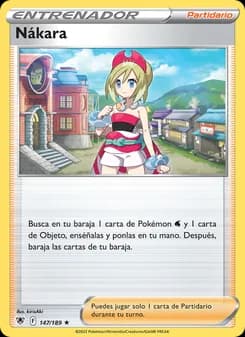 Nákara card in Spanish