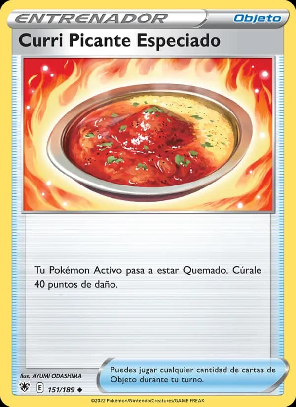 Curri Picante Especiado card in Spanish