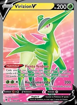 Virizion V card in Spanish