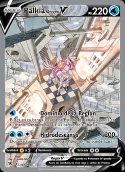 Palkia Origen V card in Spanish