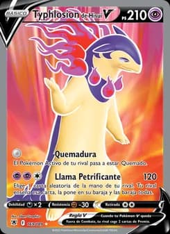 Typhlosion de Hisui V card in Spanish