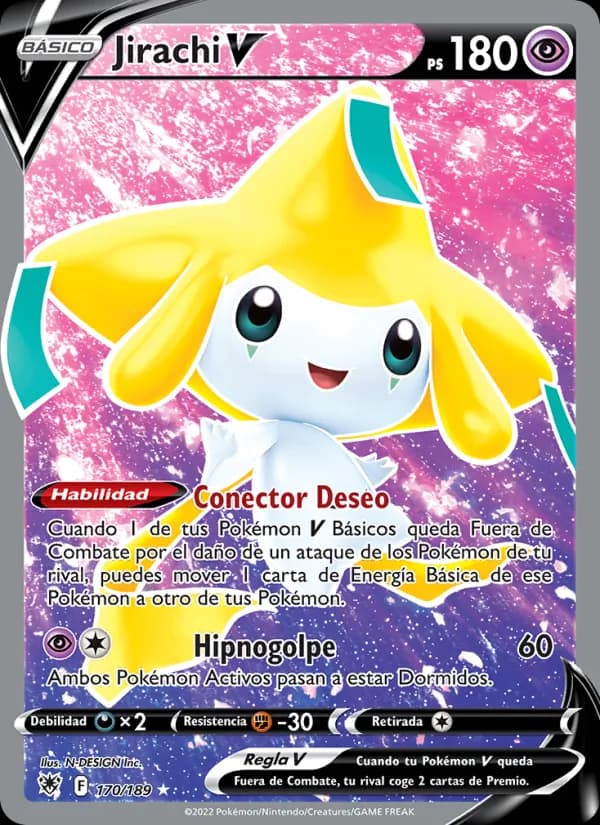 Jirachi V card in Spanish
