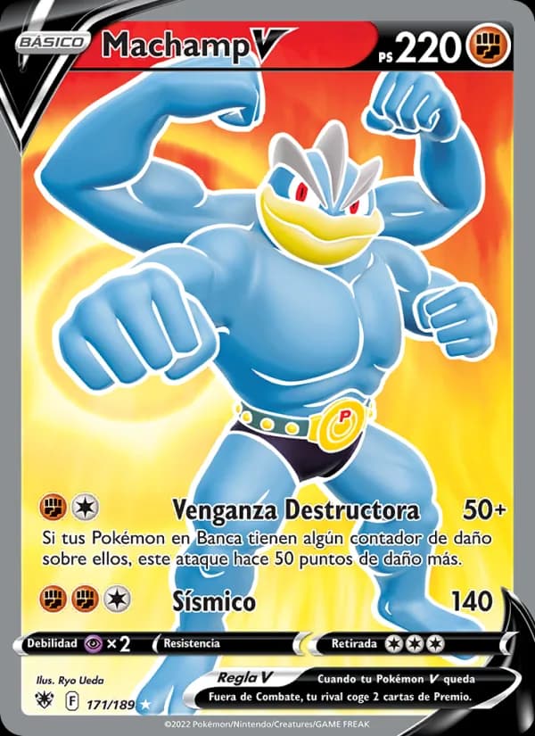 Machamp V card in Spanish