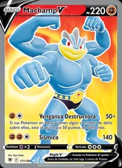 Machamp V card in Spanish