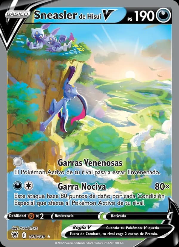 Sneasler de Hisui V card in Spanish
