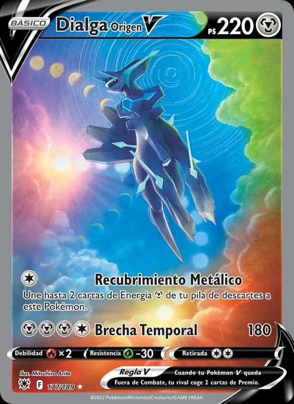 Dialga Origen V card in Spanish