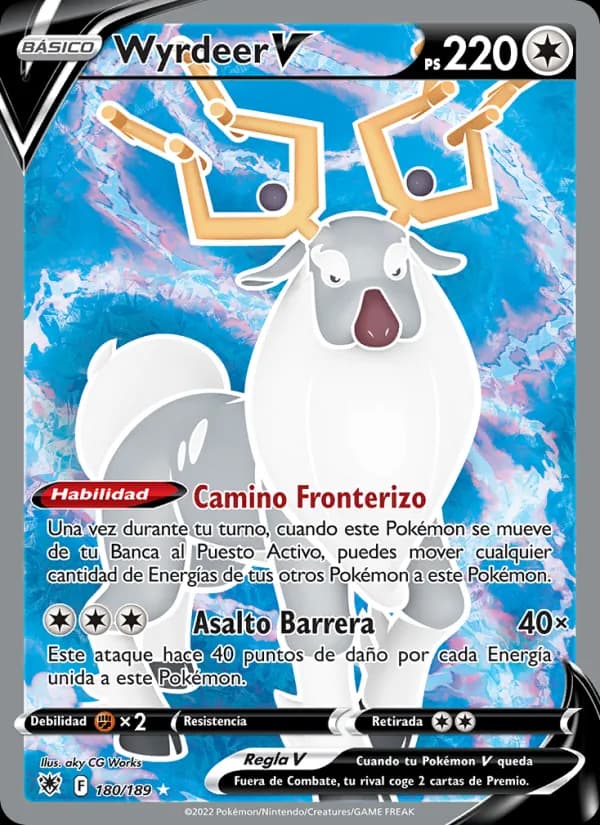 Wyrdeer V card in Spanish