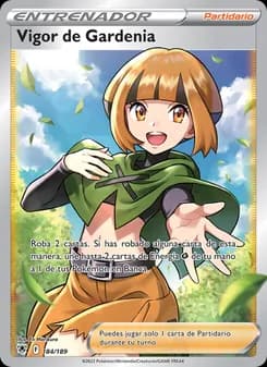 Vigor de Gardenia card in Spanish