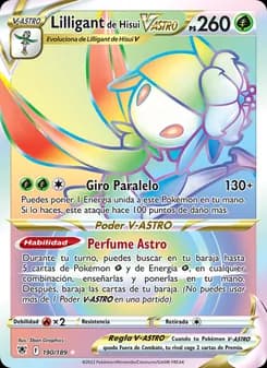 Lilligant de Hisui V-ASTRO card in Spanish