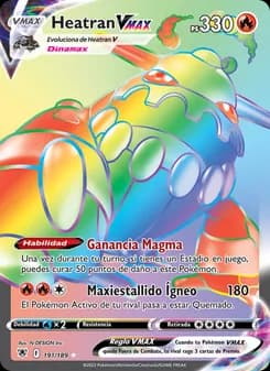 Heatran VMAX card in Spanish
