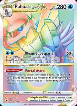 Palkia Origen V-ASTRO card in Spanish