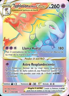 Typhlosion de Hisui V-ASTRO card in Spanish