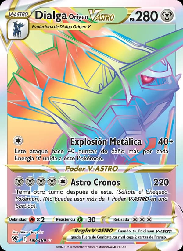 Dialga Origen V-ASTRO card in Spanish