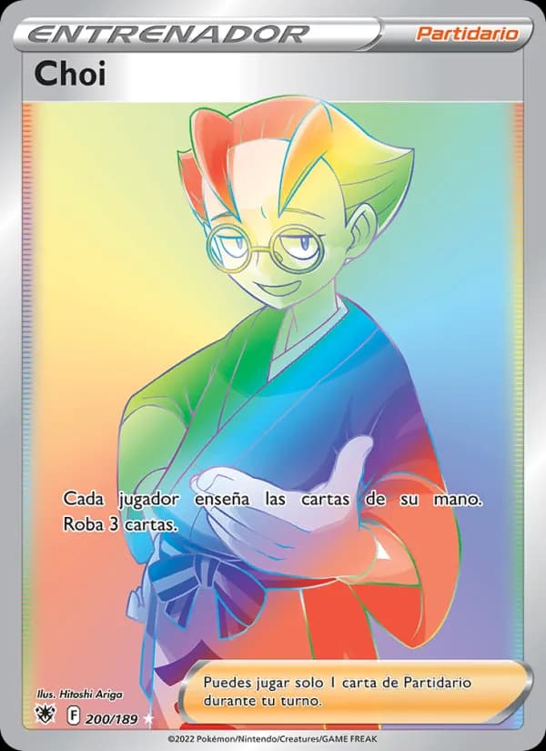 Choi card in Spanish