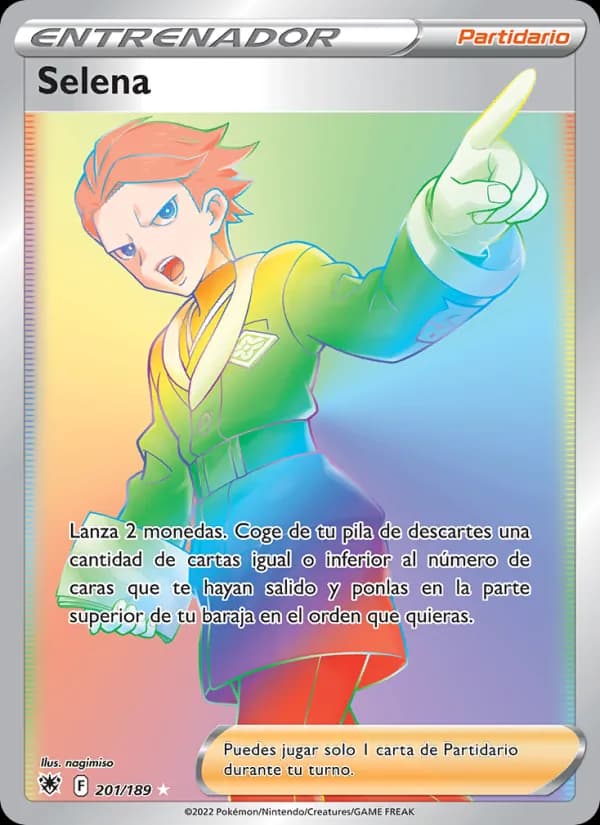 Selena card in Spanish