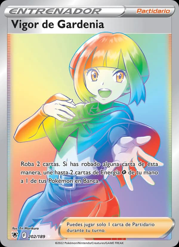 Vigor de Gardenia card in Spanish