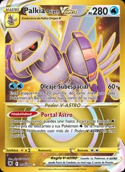 Palkia Origen V-ASTRO card in Spanish