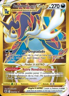 Samurott de Hisui V-ASTRO card in Spanish